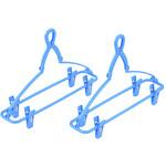 ジーンズハンガー 2本組 ブルー サワフジ