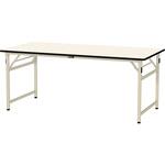 軽量作業台/耐荷重200kg_折りたたみ固定式H740_塩ビシート天板_ワークテーブル 山金工業