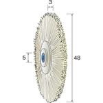 NA5011 ミニモ ブラシホイール 豚毛 ハード Φ48 5入 ミニター