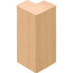 ME5983-1MA 手摺部材 システム手摺35型 リモデル用後付け手摺受け ゴム集成材タイプ 後付け手摺受け枠 出隅 〈ライトオーカー〉 DAIKEN(旧:大建工業)