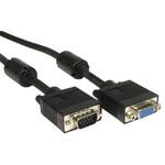 RS PRO DVケーブル / モニターケーブル 25m コネクタA:オス VGA/SVGA コネクタB:メス VGA/SVGA 黒 RS PRO