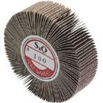 KN8025  150 軸付フラップ金具無し 外径80幅25軸径6mm 150# ムラコ