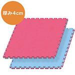 NRJM40BLRE リバーシブルジョイントマット 4cm ブルー×レッド BODYMAKER