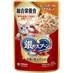 銀のスプーン パウチ 総合栄養食 まぐろ・かつおにささみ入り ユニ・チャーム