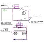 エアロゾルボックス マニュアルストレッチャー対応 マニュアルストレッチャー固定金具 ナビス(アズワン)