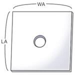 【オーダー】ウレタンゴムシート 1穴 ノーブランド