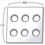 【オーダー】ウレタンゴムシート 6穴 ノーブランド