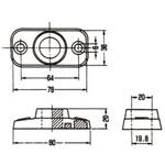 A10478-0013 PP立用台座グレー大 アカギ