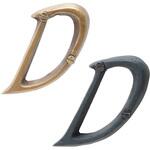 30075055504 GALLUP(ギャラップ) Brass Products ハウスレター #D #Black 7505-55 Brass Products(ブラス・プロダクツ)