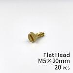 GALLUP(ギャラップ) Brass Products ブラススクリュー フラットヘッド M5×20mm(皿頭)20本パック Brass Products(ブラス・プロダクツ) GALLUP(ギャラップ) Brass Products ブラススクリュー フラットヘッド M5×20mm(皿頭)20本パック Brass Products(ブラス・プロダクツ)