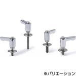 ミニクランプレバー 長穴用座金組み込みタイプ・フラットタイプ(おねじ・ステンレス製) LHCMS‐LWP‐CR NBK(鍋屋バイテック会社)