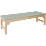 TB-743(60X180X50CM) 木製診察台 ビニルレザーグレー TB-743 60X180X50CM 高田ベッド製作所