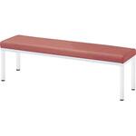 ZR-1230WN(1200X300) コンパクトスリムロビーチェア コーラルピンク ZR-1230WN 1200X300 ニシキ工業