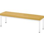 ZR-1230WN(1200X300) コンパクトスリムロビーチェア マスタードイエロー ZR-1230WN 1200X300 ニシキ工業