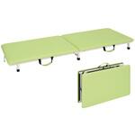 TB-1262(55X180X17CM) 付添ポータブルベッド ビニルレザーライムグリーン TB-1262 55X180X17CM 高田ベッド製作所