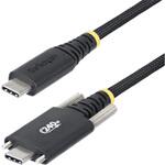 USB-Cケーブル/パネルマウント/2m/USB 2.0/Type-C to Type-C/240W 5A PD EPR対応/USB-IF/オス-オス/ブラック/ねじロック式 高速充電 データ転送 StarTech.com USB-Cケーブル/パネルマウント/2m/USB 2.0/Type-C to Type-C/240W 5A PD EPR対応/USB-IF/オス-オス/ブラック/ねじロック式 高速充電 データ転送 StarTech.com