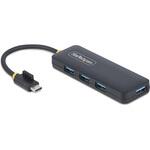 USB-Cハブ/4ポート USB-A/USB 3.0 5Gbps/過電流保護機能/バスパワー/ポータブル 小型 マルチポート USBスプリッター StarTech.com USB-Cハブ/4ポート USB-A/USB 3.0 5Gbps/過電流保護機能/バスパワー/ポータブル 小型 マルチポート USBスプリッター StarTech.com