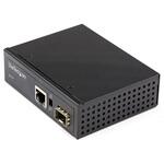 光メディアコンバータ/産業用/60W PoE+給電/ギガビット対応/SFP to RJ45/シングルモード・マルチモード/IP30準拠/-40~+75度/最大100m伝送距離/コンパクトサイズ StarTech.com 光メディアコンバータ/産業用/60W PoE+給電/ギガビット対応/SFP to RJ45/シングルモード・マルチモード/IP30準拠/-40~+75度/最大100m伝送距離/コンパクトサイズ StarTech.com