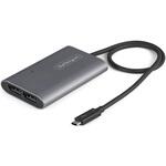 Thunderbolt 3 - DisplayPort 1.4変換アダプター/2ポート/デュアル4K60Hz シングル 8K30Hz/Mac Windows/2画面対応 ビデオコンバーター StarTech.com Thunderbolt 3 - DisplayPort 1.4変換アダプター/2ポート/デュアル4K60Hz シングル 8K30Hz/Mac Windows/2画面対応 ビデオコンバーター StarTech.com
