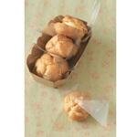 1320 cotta シュークリーム袋 125×125 (カマス無地_透明) cotta