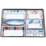 11845 W・料亭 中仕切73-B白磁 cotta