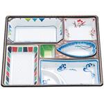 11846 W・料亭 中仕切75-B白磁 cotta