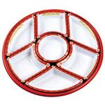 16365 TOM-380-B 丸型オードブル 流華 蓋セット cotta