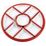 16367 TOM-460-B 丸型オードブル 流華 蓋セット cotta