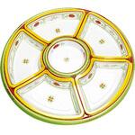 16371 TOM-380 丸型オードブル エメラルド 蓋セット cotta