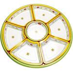 16373 TOM-460 丸型オードブル エメラルド 蓋セット cotta