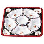 16375 TO-380 角型オードブル 有田紺 蓋セット cotta