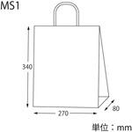 42042 25チャームバッグ MS1 斜線リボン cotta