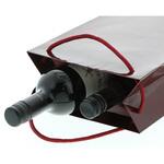 42213 ブライトバッグ ワイン2本 エンジ cotta