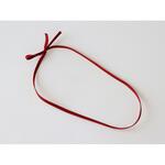 46346 cotta 片花結びワンタッチゴム3mm幅 くすみレッド cotta