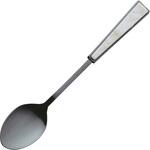 410644 アクリルカトラリープレートブラックシロデザートスプーン 高桑金属