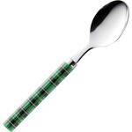 401857 タータンチェックグリーンティースプーン 高桑金属