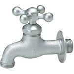 F203-KOTEI 飾り蛇口 Fシリーズ  クロス  ベロアメッキ仕上 固定コマ仕様 ニッコーエクステリア