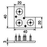 フレームキャップ 20・40・40 SUS(エスユーエス)