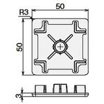 フレームキャップ 50・50・1S SUS(エスユーエス)