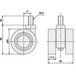 双輪キャスター SUS(エスユーエス)