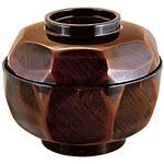 42010760 荒彫亀甲丸丼 栃内黒 A 福井クラフト