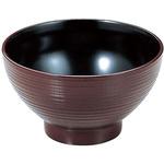 45150850 木目乱筋丼 新溜内黒 A 福井クラフト