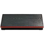 21021010 木目松花堂 黒渕朱 仕切別 A 福井クラフト