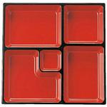 24072853 角DX幕の内仕切 内朱天黒 A 福井クラフト