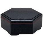 21076202 新 布目六角弁当 黒天朱 (親) A 福井クラフト