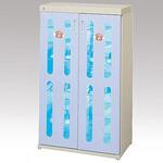 DM-WLT-B クリーンボックス 16足 ブルー 大信工業