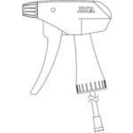 282-R 部品 ピストル本体セット赤 #550用 フルプラ