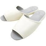 ビニールスリッパ 前開きアイボリー NGAMシリーズ オクムラ