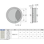 配線孔キャップ 2066型、2068型 LAMP(スガツネ工業)