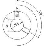 VPプーリ B2 軸穴完成品(軸穴+キー溝+押しねじ穴2ヵ所) エバオン